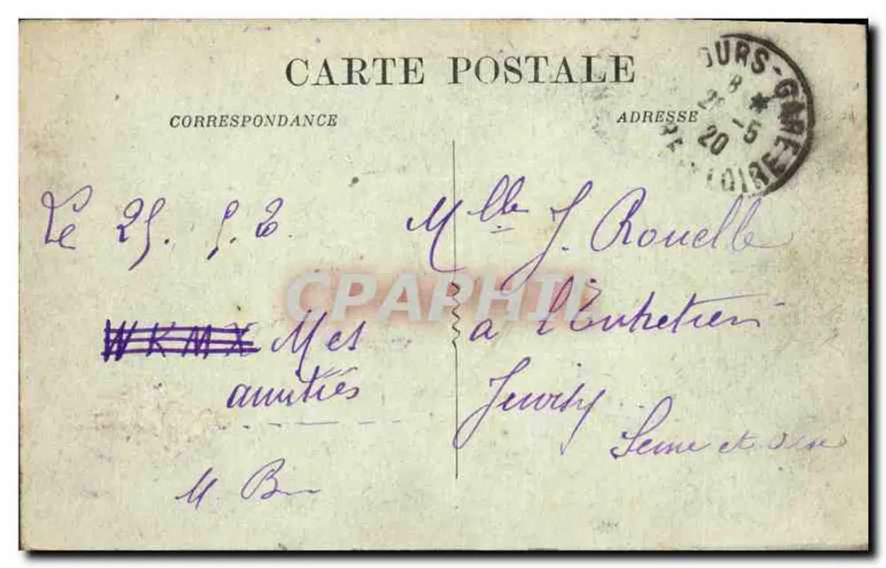 Bordeaux — Praça da Comédia — A.H. 86 - Verso