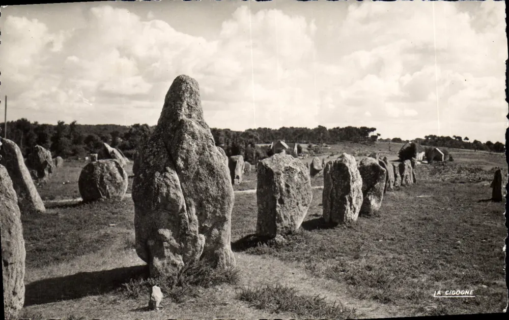 Alinhamentos megalíticos de Kermario — Carnac (Morbihan) — Editor La Cigogne, n° 56.034.10 - Frente
