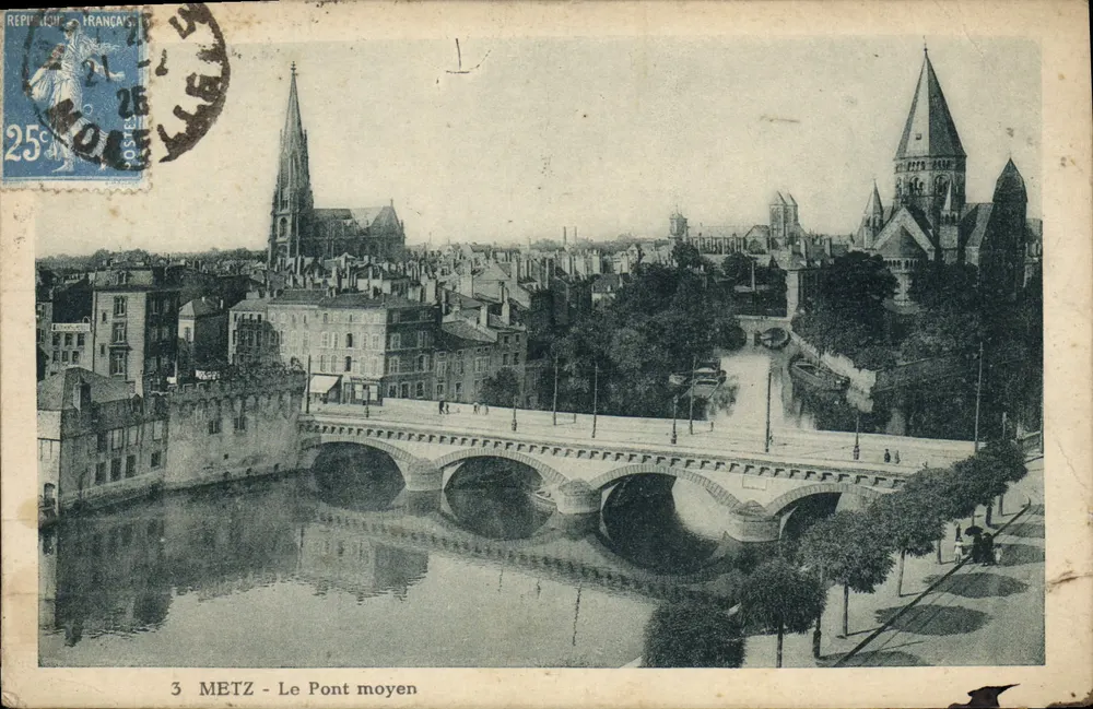 METZ — Le Pont moyen — éditeur imprimeur non identifié, n°3 - Voorkant