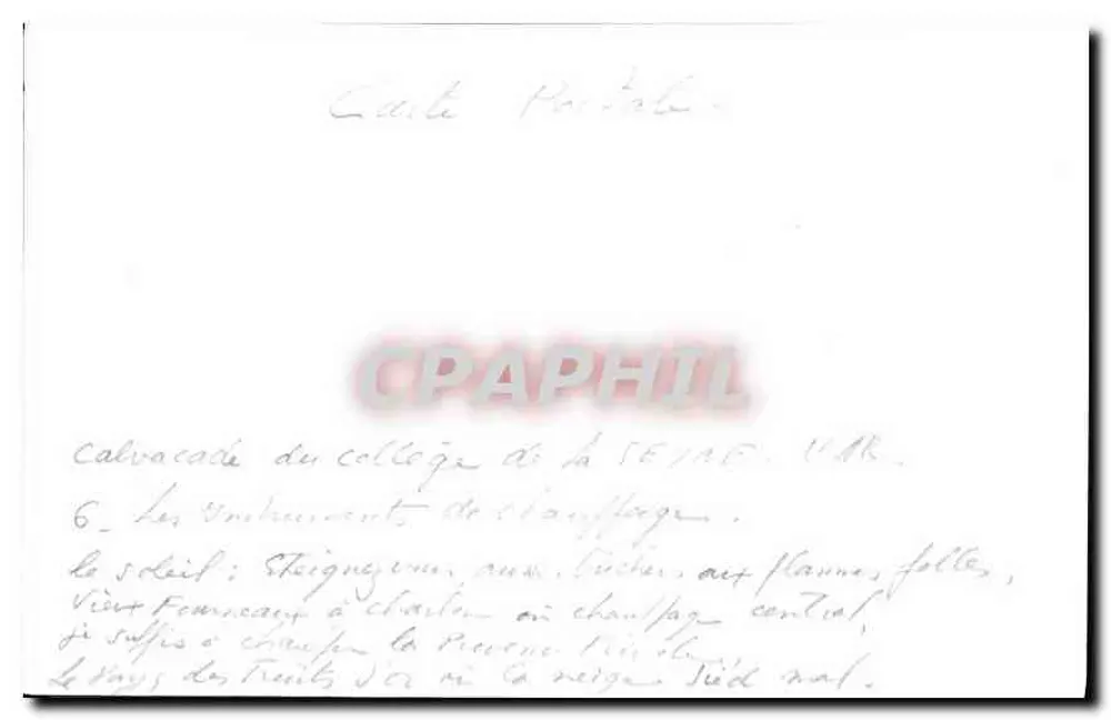 Carnaval do colégio de La Seyne — Os embaraços de champage — editor V.M.R. - Verso