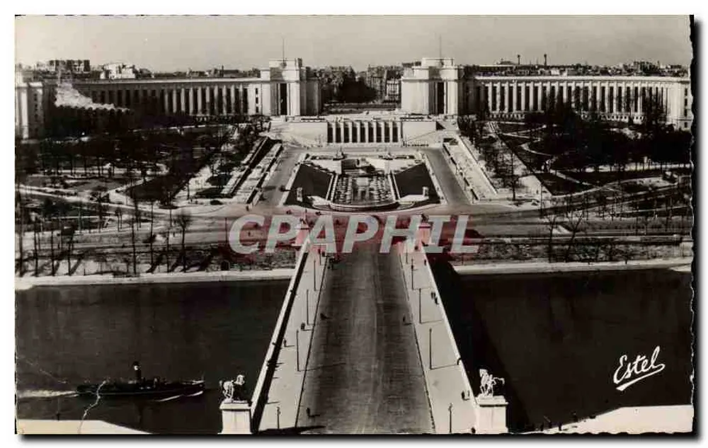 Le Pont d'Iéna et le Palais de Chaillot — vue aérienne — Éditeur Estel - Vorderseite