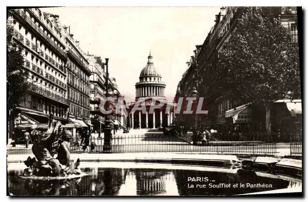 Paris — Rue Soufflot und der Panthéon — Graphil - Vorderseite