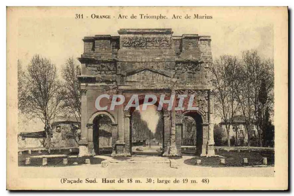 Orange - Arco da Vitória. Arco de Marius — Fachaça Sul — Edição La Cigogne, n° 311 - Frente