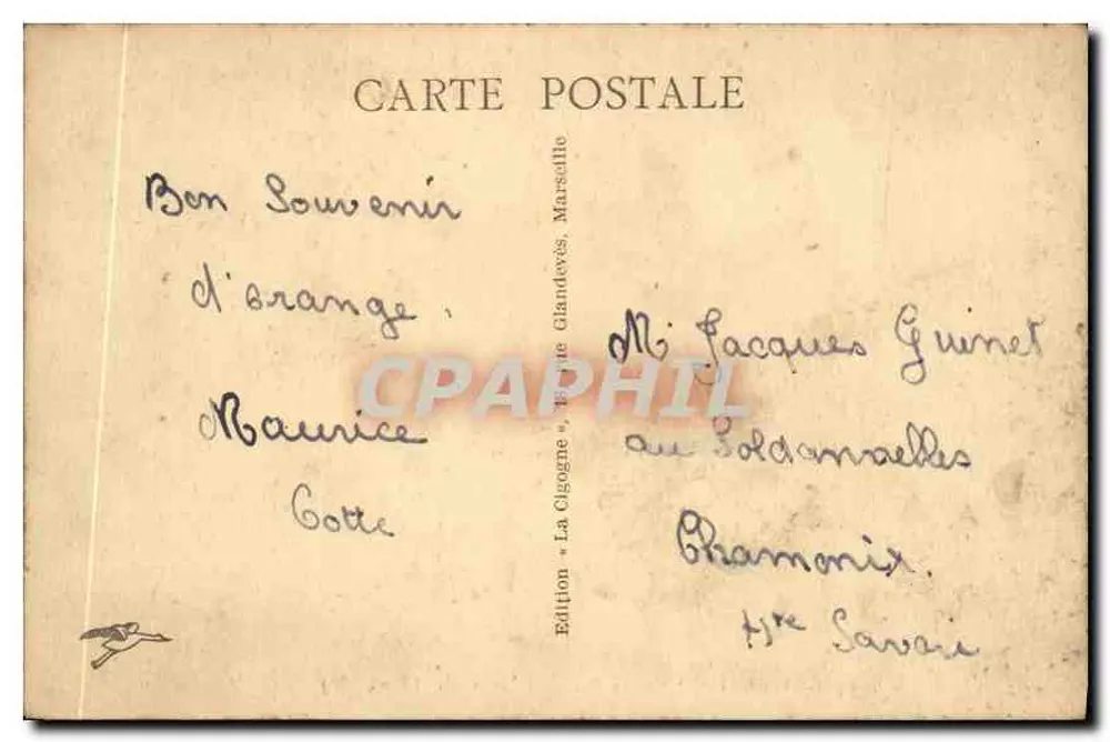 Orange - Arco da Vitória. Arco de Marius — Fachaça Sul — Edição La Cigogne, n° 311 - Verso