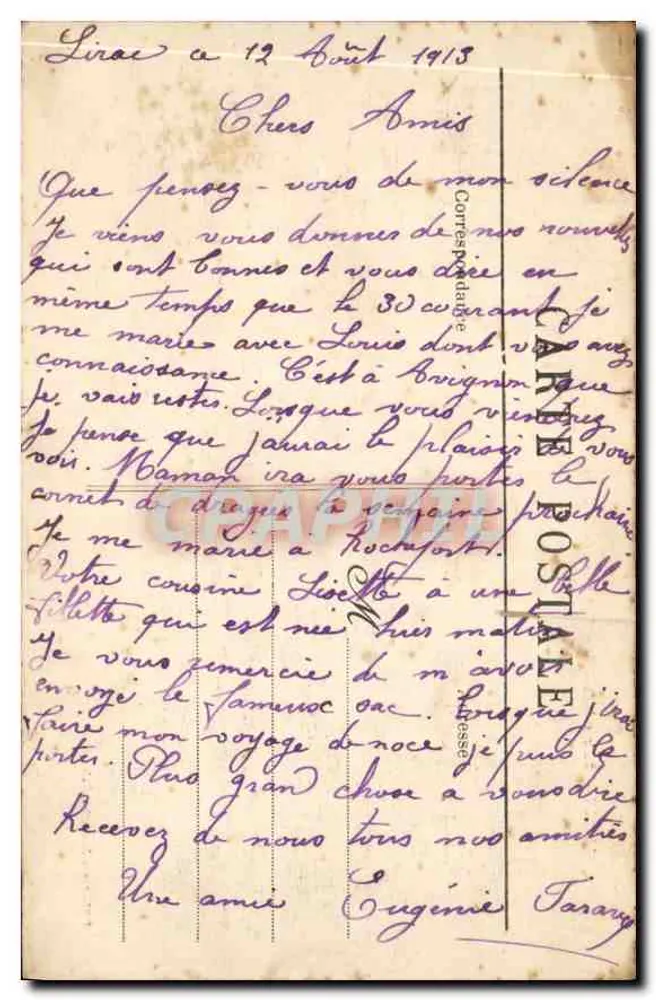 Avignon — Eingang in die Stadt — (Aussicht vom Bahnhof) — Edition des Nouvelles Galeries - Rückseite
