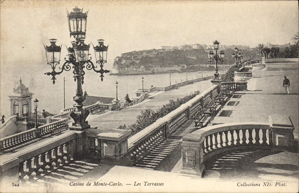 Casino de Monte-Carlo — Die Terrassen — Sammlung ND. Fot. Nr. 544 - Vorderseite