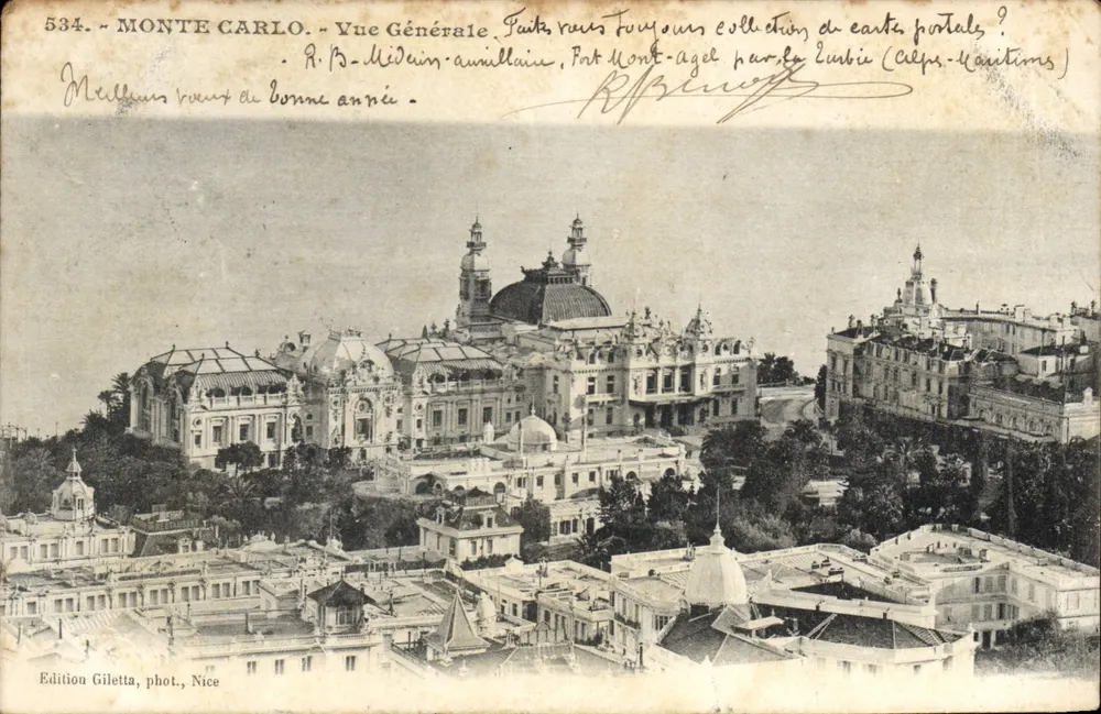 Monte Carlo - Vista Geral — Edição Giletta, fot., Nice, n° 534 - Frente