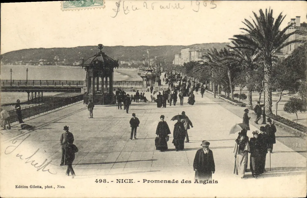 NICE - Promenade des Anglais — Edição Giletta, n° 498 - Frente