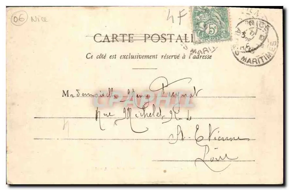 NICE - Promenade des Anglais — Edição Giletta, n° 498 - Verso