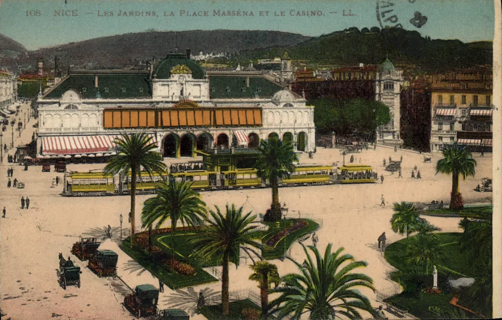 Nice — Les Jardins, la Place Masséna et le Casino — LL - Vorderseite
