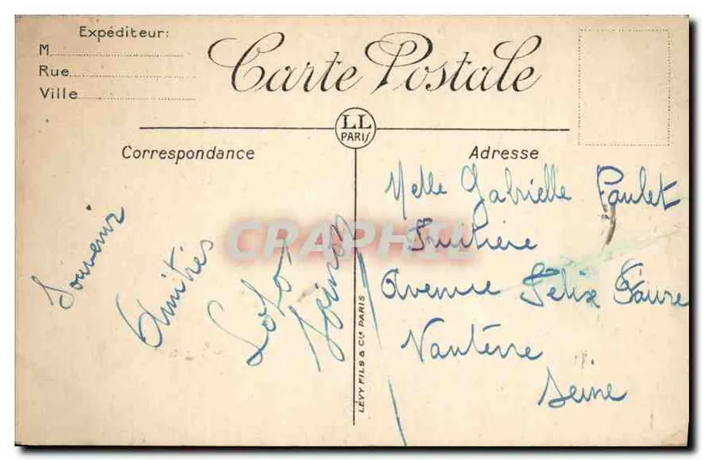 Nice — Les Jardins, la Place Masséna et le Casino — LL - Rückseite