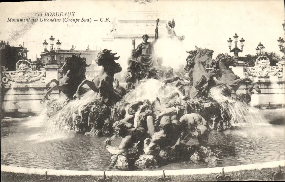 Bordeaux — Denkmal der Girondins (Südgruppe) — C.B. - Vorderseite