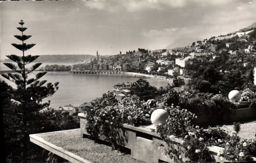 Menton e Cap Martin — vistos da Fronteira — Edition Alfa-Côte d'Azur, n°5216 - Frente