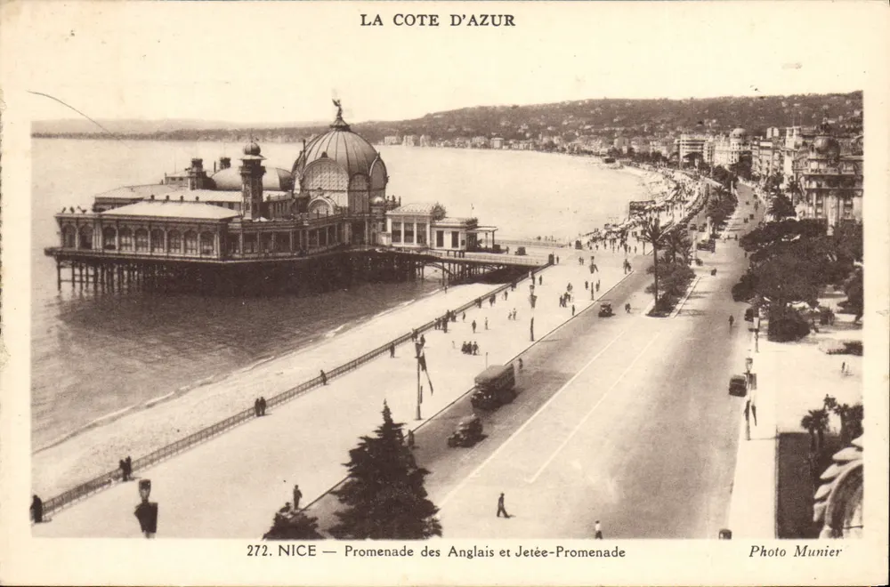 Nice — Promenade des Anglais und Jetée-Promenade — Photo Munier, n°272 - Vorderseite