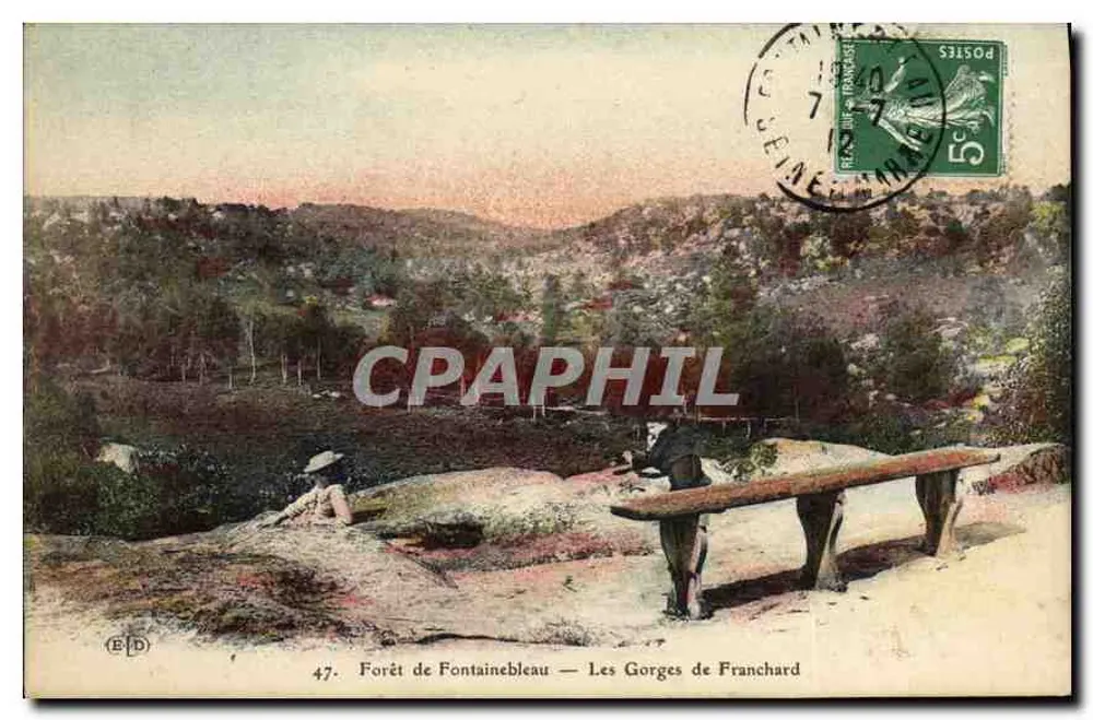 Forêt de Fontainebleau — Les Gorges de Franchard — E.D. Verlag - Vorderseite