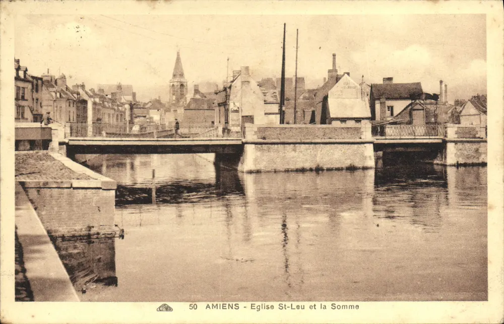 Amiens - Kirche St-Leu und die Somme — Verlag Amiens, Nr. 50 - Vorderseite