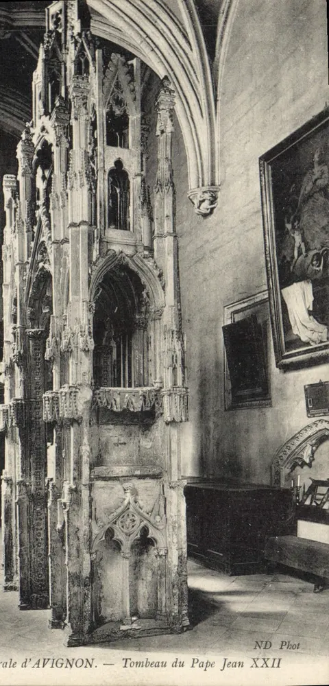 Grabmal des Papstes Johannes XXII — Palatinische Kirche von Avignon — ND Phot - Vorderseite