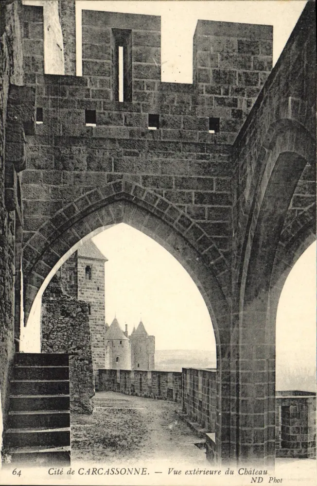Cité de CARCASSONNE — Ansicht des Schlosses — ND Phot - Vorderseite