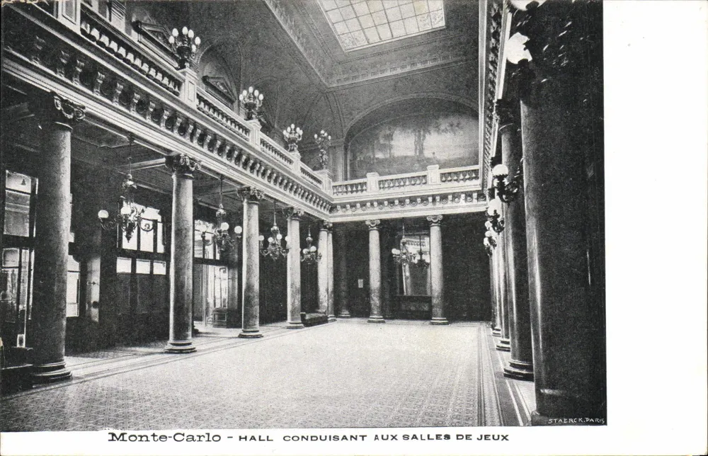 Monte-Carlo - Halle führend zu den Spielräumen — Staerck, Paris - Vorderseite