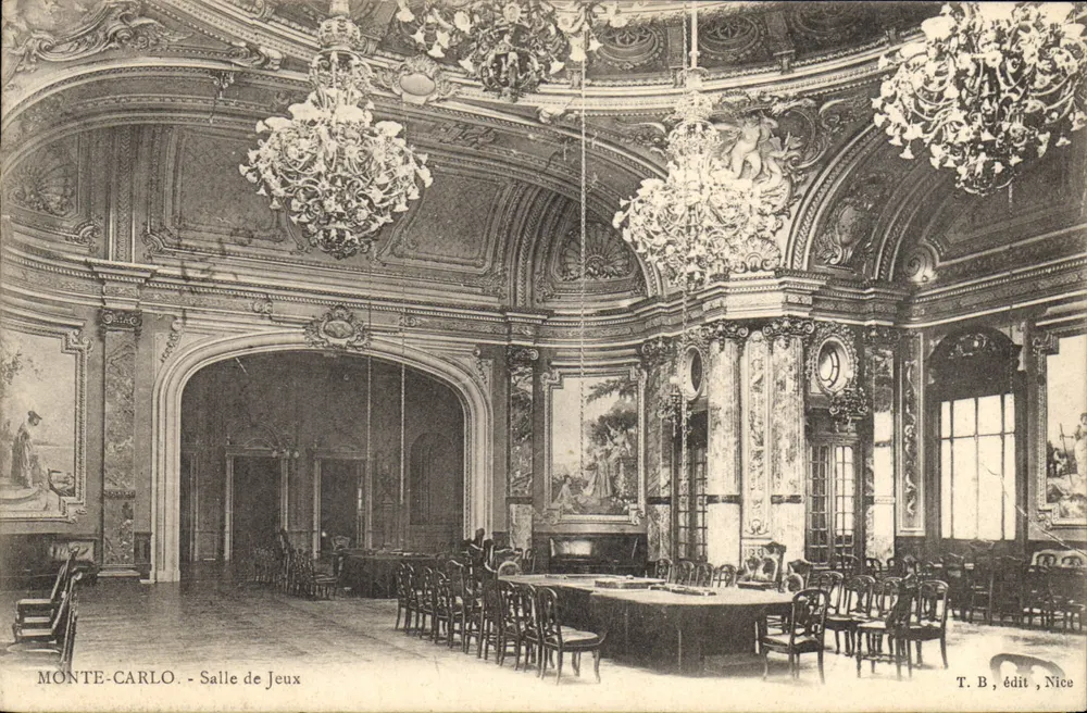 Monte-Carlo - Sala de Jogos — T. B, édit, Nice - Frente