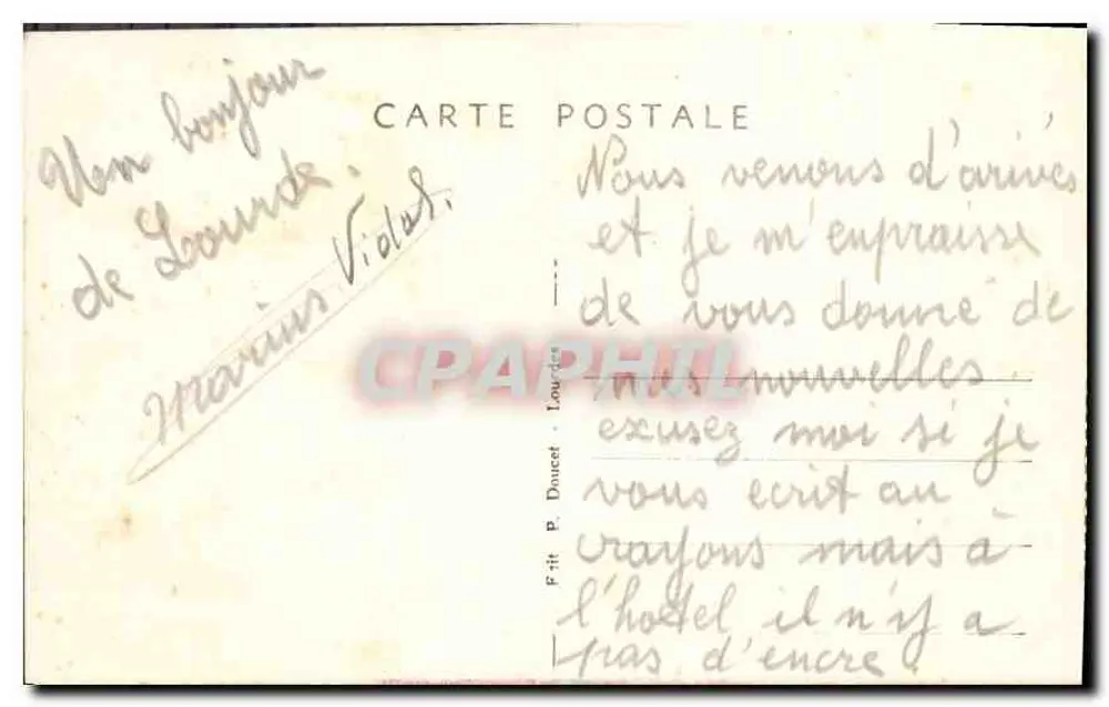 Lourdes - Vista geral da Basílica — P.D. n°32 - Verso