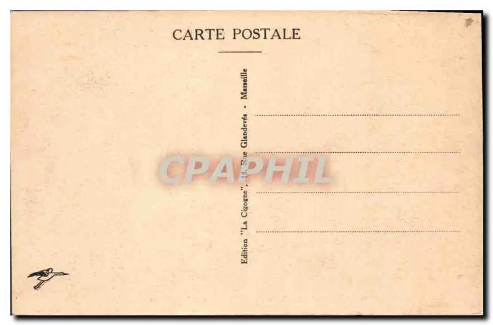 Marseille - Eingang zum Vieux-Port und der Pont Transbordeur — Edition La Glandevès - Rückseite