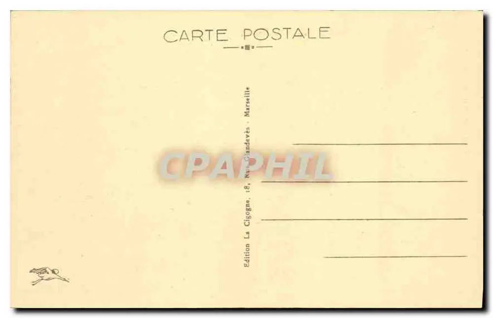 Marselha — Nossa Senhora da Guarda — Edição La Cigogne, 18, rue Candevès - Verso
