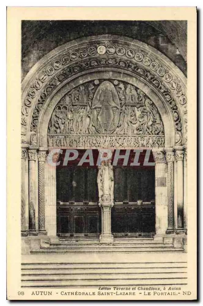 Autun - Kathedrale Saint-Lazare - Der Portal — Edition Taverno et Chandloux, Autun, Nr. 98 - Vorderseite