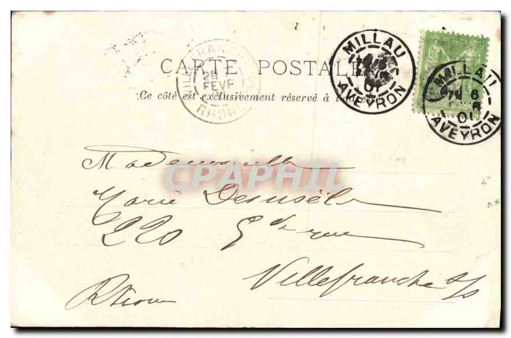 Gorges du Tarn — Château de la Case — A. Trantoul, chụp ảnh, Toulouse - Mặt sau