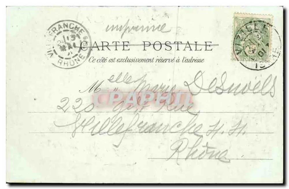 Le Château de Vixille (Isère) - La Porte du Connétable — Propriété du Guide-Bon Illustré, Grenoble - Verso