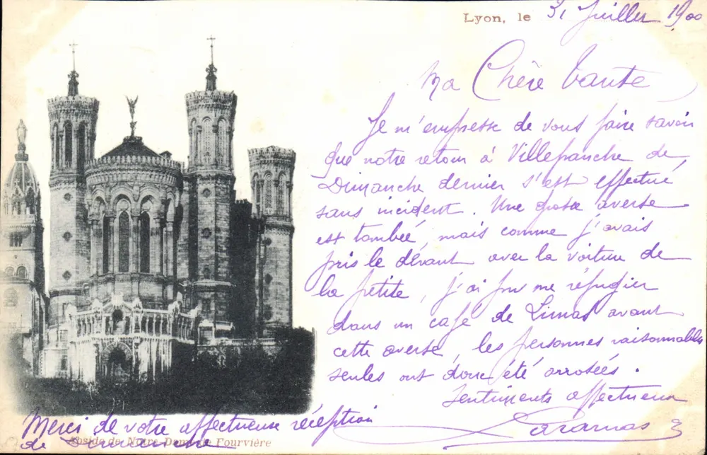 Abside de Notre-Dame de Fourvière — Lyon — Editor Fourvière, número de série não visível - Frente