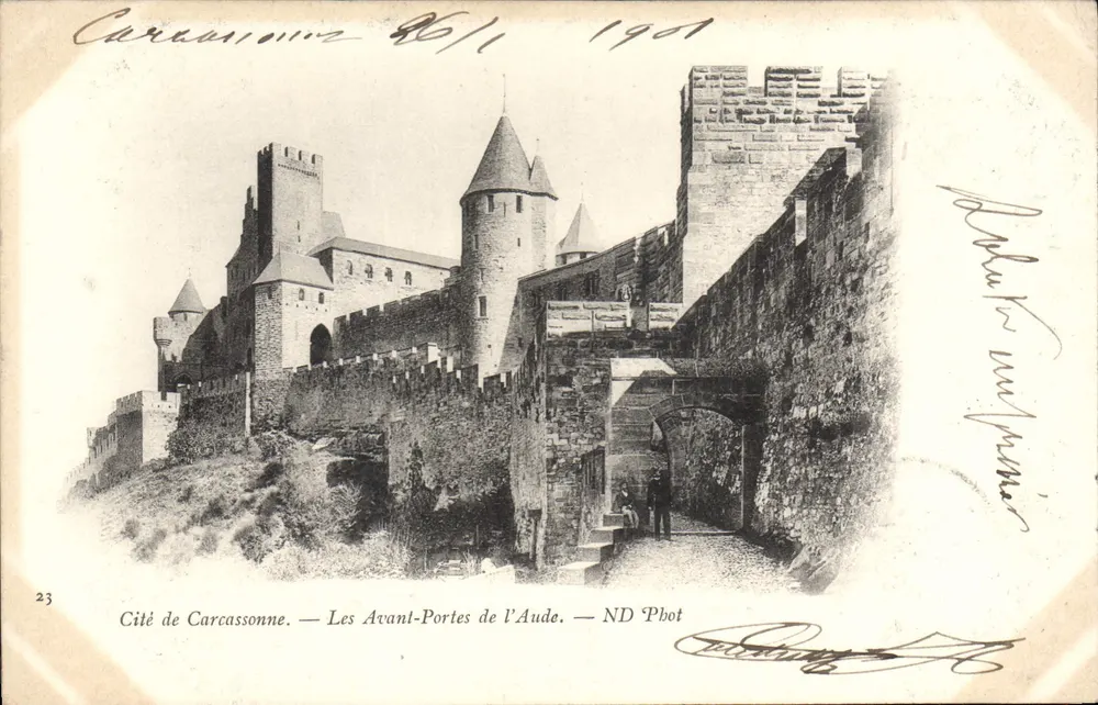 Stadt Carcassonne — Die Tore der Aude — ND Pbot - Vorderseite