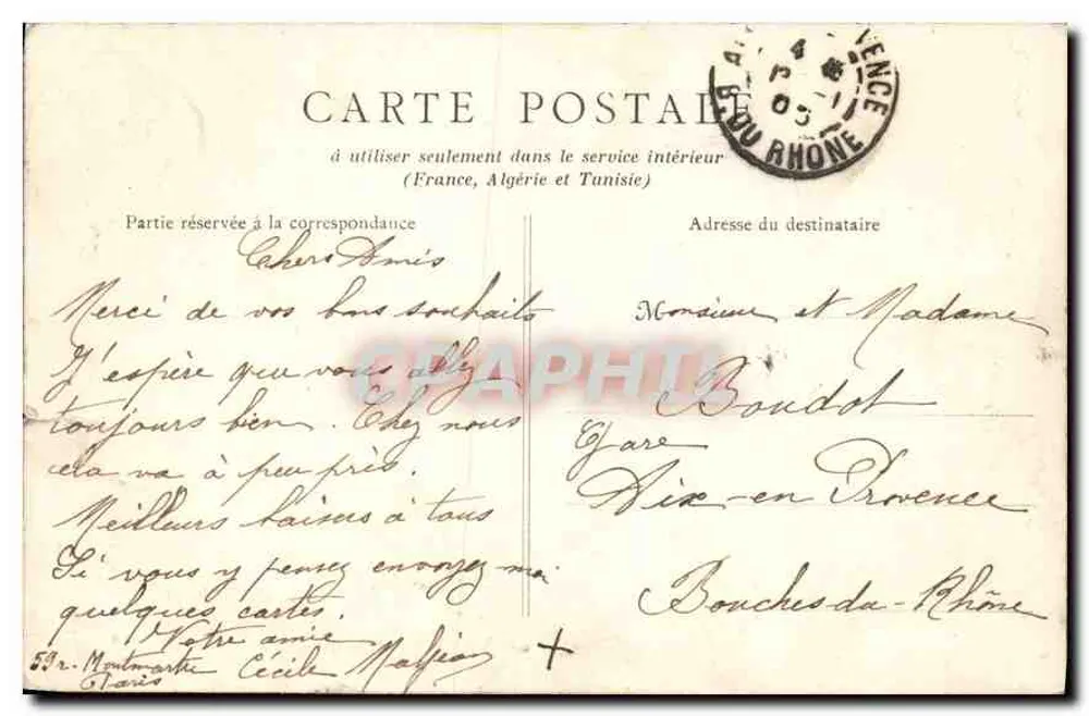 Paris — Théâtre du Vaudeville — B.F., Paris, n°99 - Rewers