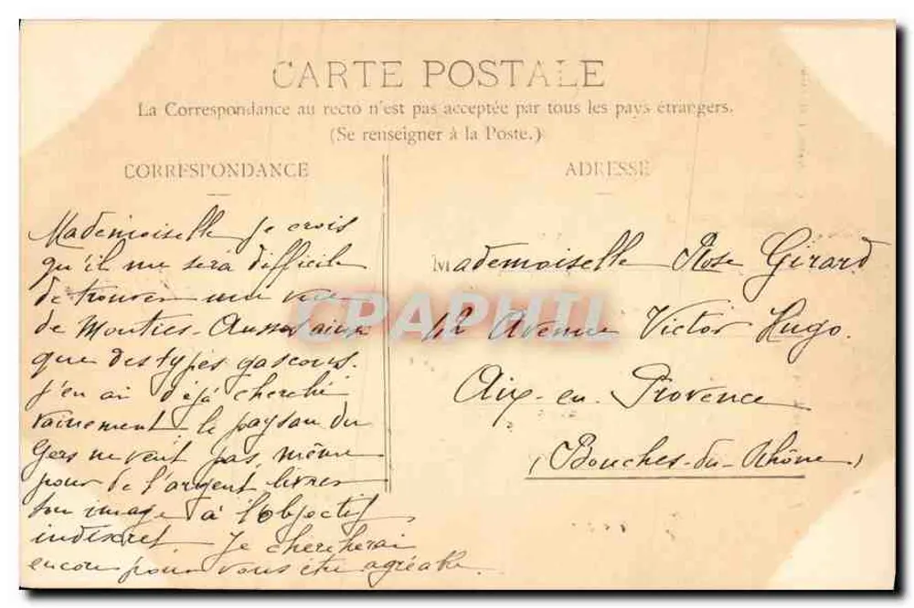Auch - Catedral, Vista frontal — editor O.L. (Olivier Lévy) - Verso