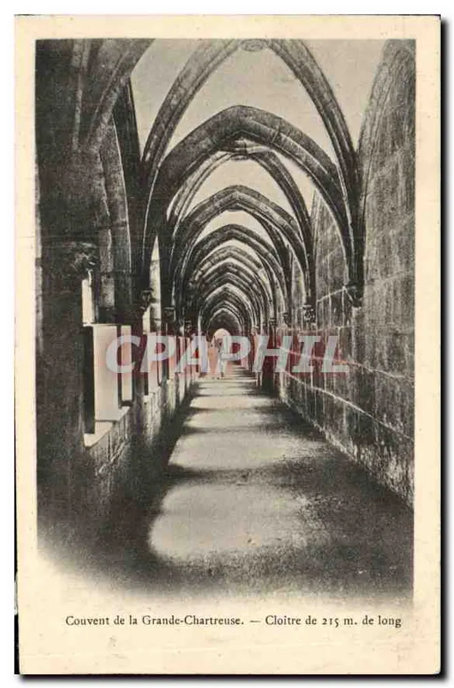 Convento da Grande-Chartreuse — Claustro de 215 m. de comprimento — editor não visível - Frente