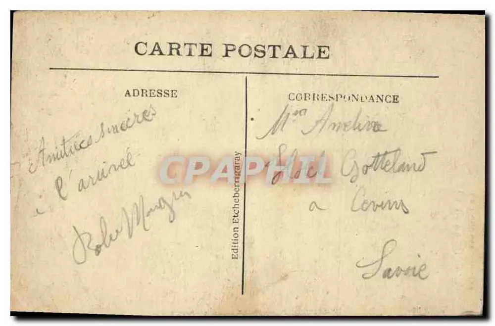 Le Puy — Vista do curso d'água — Edição Echebergray, n°63 - Verso