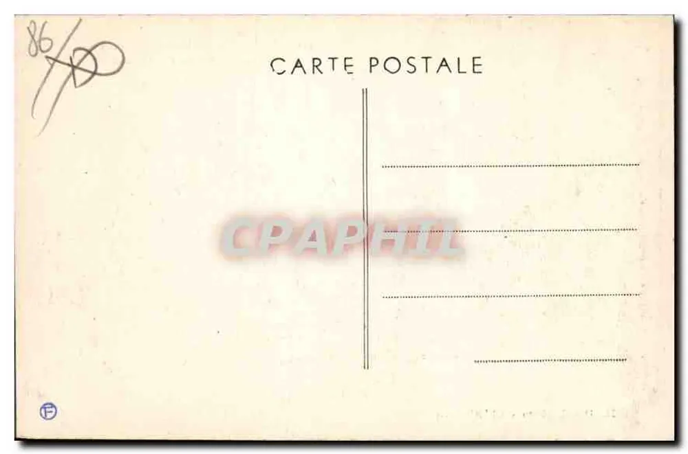 La Roche-Posay-les-Bains (Vienne) — Thermalbad — Die Getränkebar — M. David, Foto — Châtellerault - Rückseite