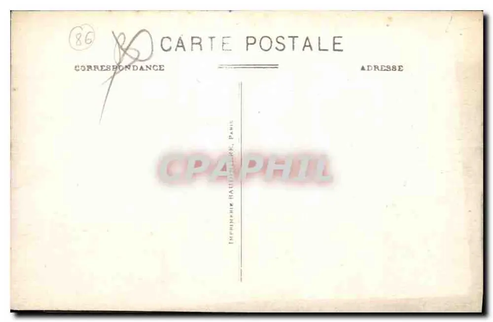 La Roche-Posay — Tal der Creuse, im Vordergrund die Kirche — Verlag G. Cynnebaud - Rückseite