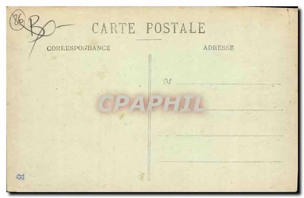 La Rochelle-Posay-les-Bains (Vienne) — Das Thermalbad — Foto. Châtellerault - Rückseite