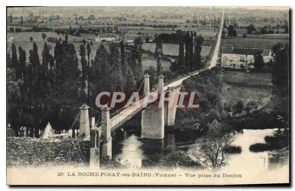 La Roche-Posay-les-Bains (Isère) — Ausblick vom Bergfried — Nr. 29 - Vorderseite
