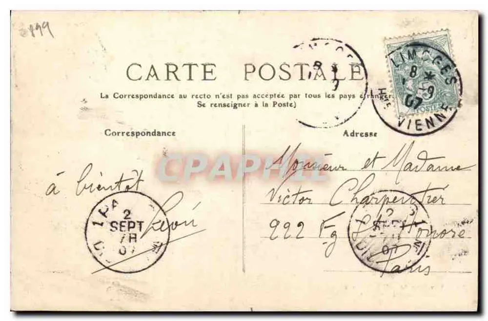 Arredores de LIMOGES, AIXE — Notre-Dame-d'Arliquet — Editor H.C. n°32 - Verso