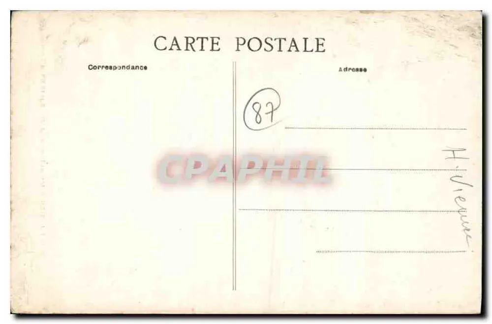 Saint-Junien — Medalion Corot — Brzegi Glane — Au Grand Livre - Rewers