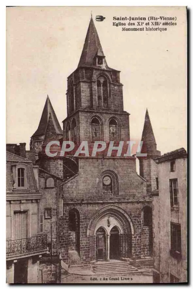 Igreja de Saint-Junien (Haute-Vienne) — igreja dos séculos XI e XIII — editor Au Grand Livre - Frente