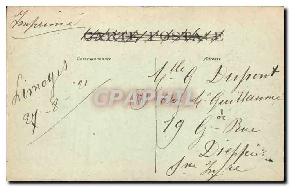 Rocchechouart (Haute-Vienne) - Het Kasteel — anoniem uitgever, n° 114 - Achterkant