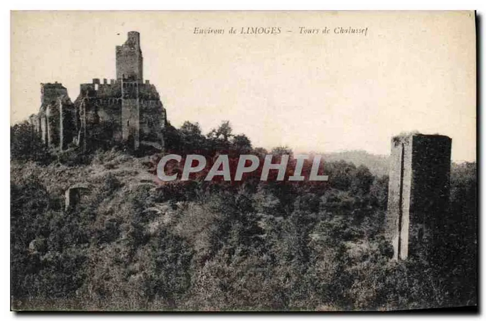 Ruínas da Torre de Chalussel — Entorno de LIMOGES — Editor não identificado - Frente