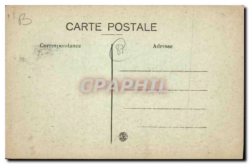 Ruínas da Torre de Chalussel — Entorno de LIMOGES — Editor não identificado - Verso