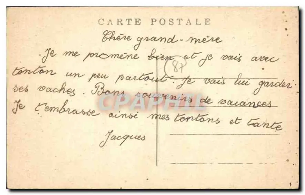 Nedde (H.V.) — Les Rochers du Moulin — Edit. Laplaud - Verso