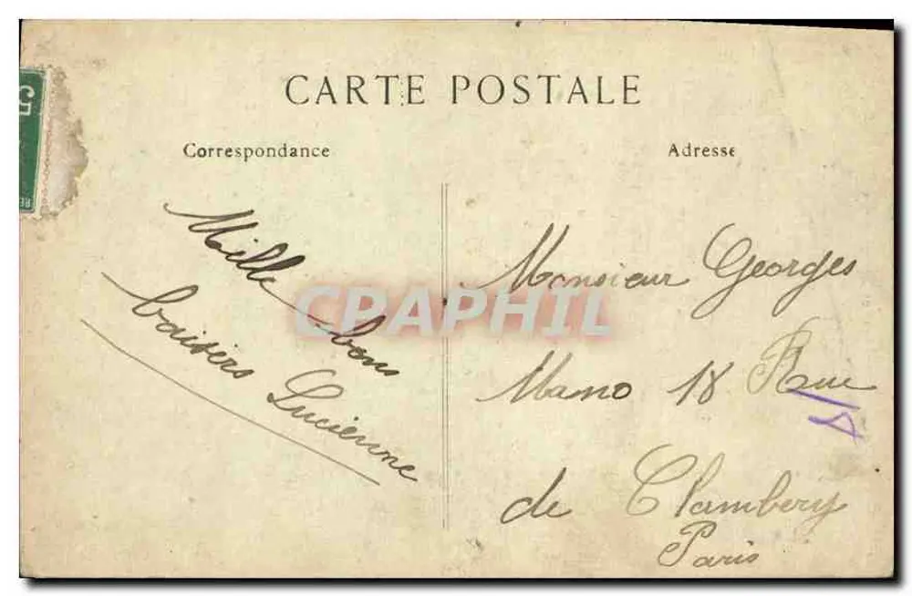 Cascade de la Papeterie — Saint-Sulpice-Laurière — PM. n°410 - Rückseite