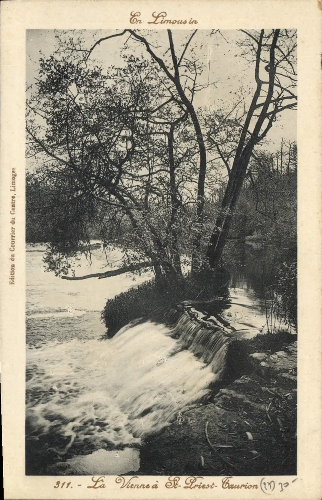 Die Vienne in St-Priest-Caurion — Limousin — Ausgabe von Courrier du Centre, Limoges, Nr. 311 - Vorderseite