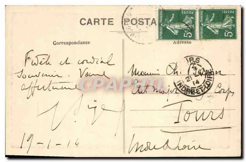 Die Vienne in St-Priest-Caurion — Limousin — Ausgabe von Courrier du Centre, Limoges, Nr. 311 - Rückseite